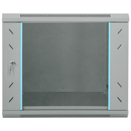 vidaXL Netwerk kabinet met opslag Grijs 60 x 60 x 50 cm Staal afbeelding3 - 1