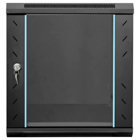 vidaXL Netwerk kabinet met opslag Zwart 53 x 60 x 60 cm Staal afbeelding3 - 1