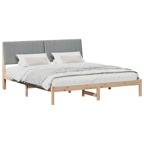 vidaXL Bedframe met hoofdeinde Bruin 180 x 200 cm Massief grenenhout afbeelding3 - 1