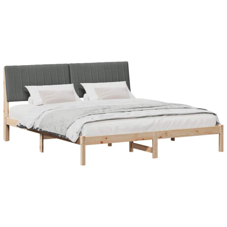 vidaXL Bedframe met hoofdeinde Bruin 180 x 200 cm Massief grenenhout afbeelding3 - 1