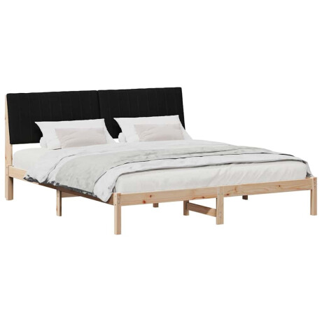 vidaXL Bedframe met hoofdeinde Bruin 180 x 200 cm Massief grenenhout afbeelding3 - 1