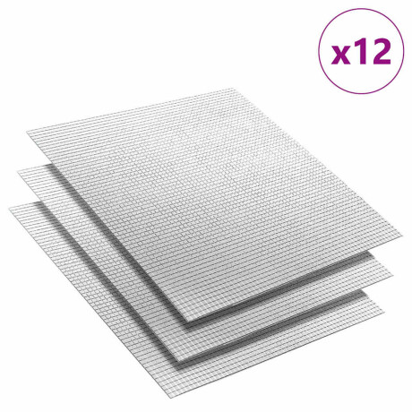 vidaXL Spiegelmozaïek Tegel Geometrisch 12 pcs Zilver 30 x 30 cm Glas afbeelding3 - 1