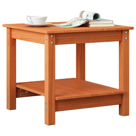 vidaXL Salontafel Wasbruin 50 x 50 x 45 cm Massief grenenhout afbeelding3 - 1