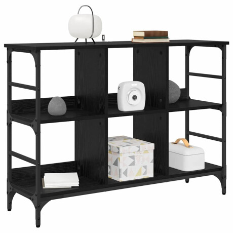 vidaXL Dressoir Zwart Eiken 102 x 32 x 73,5 cm afbeelding3 - 1
