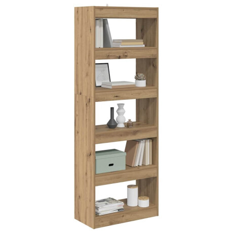 vidaXL Boekenkast artisanaal eikenkleurig 60 x 30 x 166 cm afbeelding3 - 1
