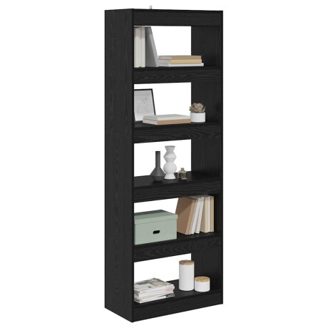 vidaXL Boekenkast Zwart eiken 60 x 30 x 166 cm Bewerkt hout afbeelding3 - 1