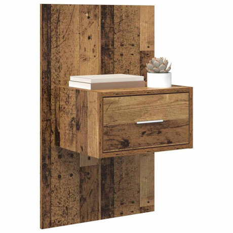 vidaXL Bedkast 2 pcs Oud hout 48.5 x 32.5 x 80 cm Bewerkt hout afbeelding3 - 1