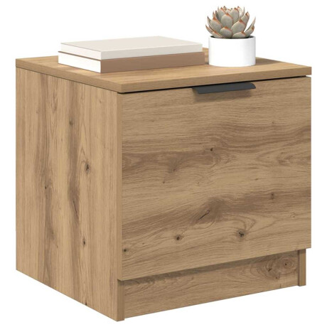 vidaXL Bedkast 2 pcs artisanaal eikenkleurig 40 x 39 x 40 cm afbeelding3 - 1