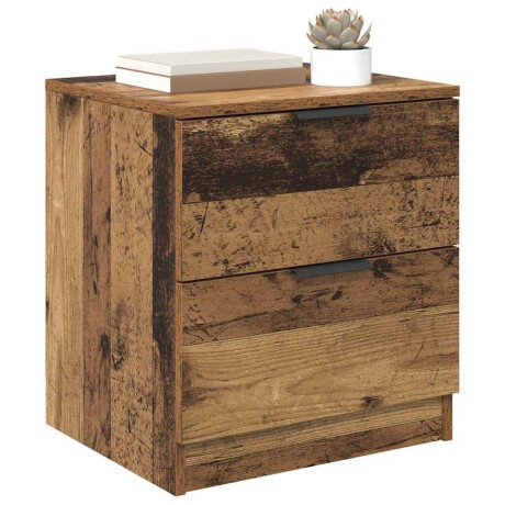 vidaXL Nachtkastje 2 pcs Oud hout 45 x 39 x 50 cm Bewerkt hout afbeelding3 - 1