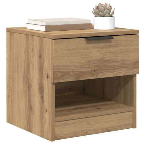 vidaXL Bedkast met lade 2 pcs artisanaal eikenkleurig 40 x 39 x 40 cm afbeelding3 - 1