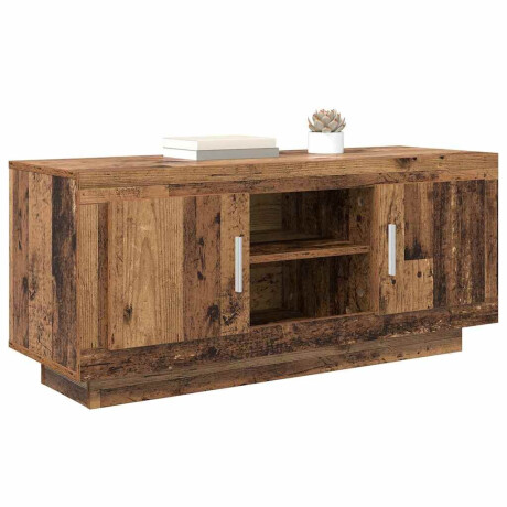 vidaXL TV-kast Oud Hout 102 x 35 x 45 cm Bewerkt hout afbeelding3 - 1