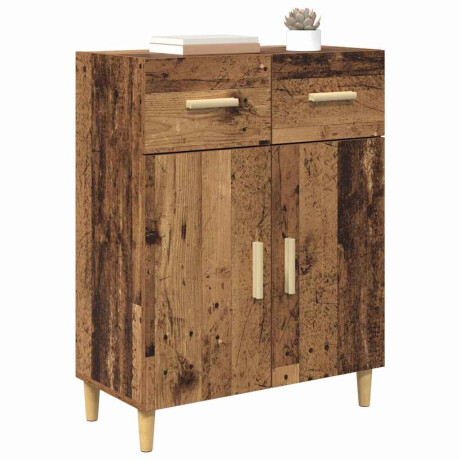 vidaXL Dressoir met lade Oud hout 34 x 69.5 x 89 cm Bewerkt hout afbeelding3 - 1