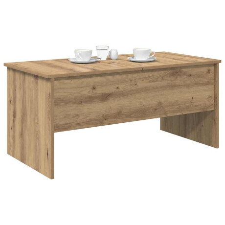 vidaXL Salontafel Artisan Eiken 102 x 50,5 x 46,5 cm Bewerkt hout afbeelding3 - 1