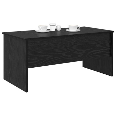 vidaXL Salontafel Zwart Eiken 102 x 50,5 x 46,5 cm Bewerkt hout afbeelding3 - 1