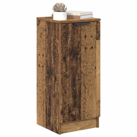 vidaXL Dressoir Oudhout 30 x 30 x 70 cm Bewerkt hout afbeelding3 - 1