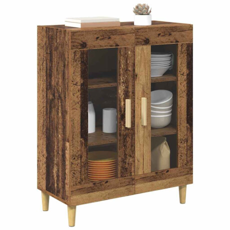 vidaXL Dressoir Oud Hout 69,5 x 34 x 90 cm Bewerkt hout afbeelding3 - 1