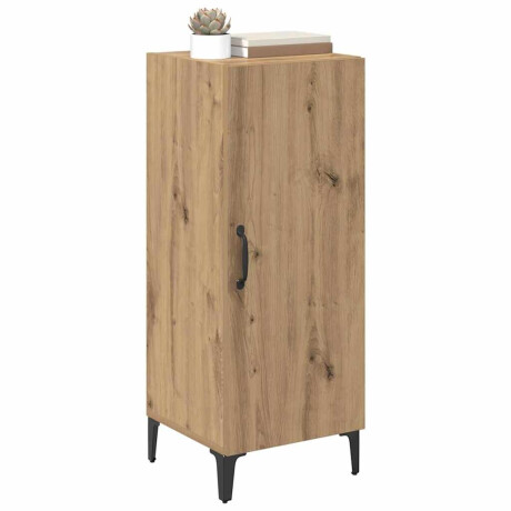 vidaXL Dressoir Artisan Eiken 34,5 x 34 x 90 cm Bewerkt hout afbeelding3 - 1