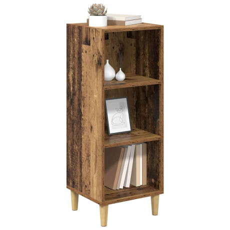 vidaXL Dressoir Oudhout 34,5 x 32,5 x 90 cm Bewerkt hout afbeelding3 - 1