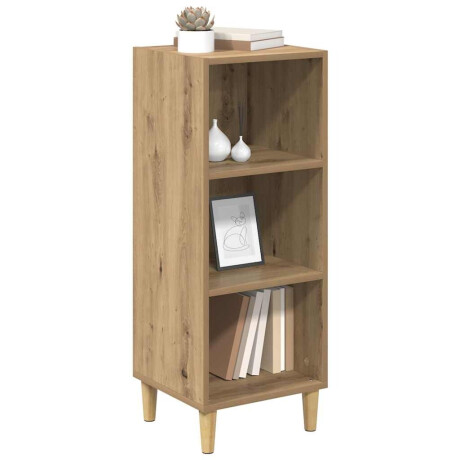 vidaXL Dressoir Artisan Eiken 34,5 x 32,5 x 90 cm Bewerkt hout afbeelding3 - 1