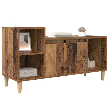 vidaXL TV-kast Oud Hout 100 x 35 x 55 cm Bewerkt hout afbeelding3 - 1