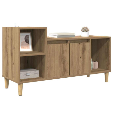 vidaXL TV-kast Artisan Eiken 100 x 35 x 55 cm Bewerkt hout afbeelding3 - 1