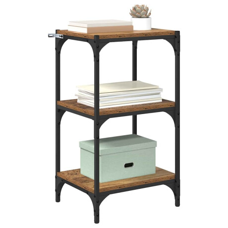 vidaXL Boekenkast Oud hout 40 x 33 x 70,5 cm Gemonteerd hout en ijzer afbeelding3 - 1