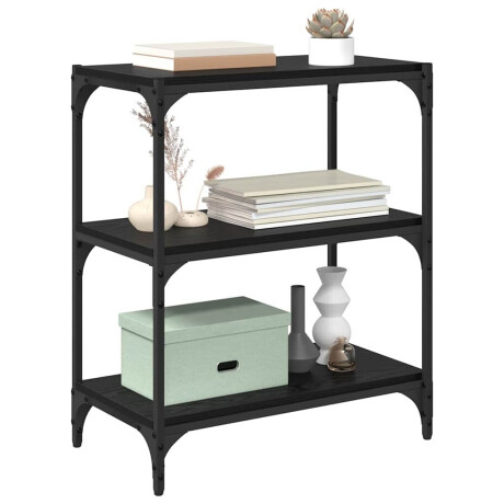 vidaXL Boekenkast Zwart eiken 60 x 33 x 70,5 cm afbeelding3 - 1