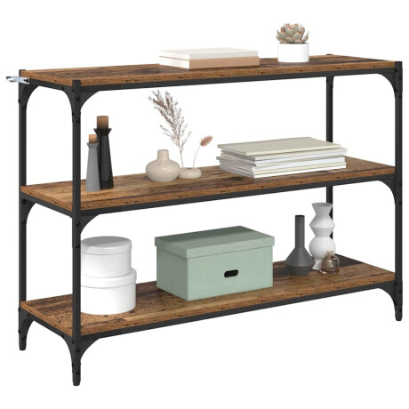 vidaXL Boekenkast Oud hout 100 x 33 x 71 cm Bewerkt hout afbeelding3 - 1