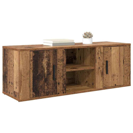 vidaXL TV-kast Oud Hout 100 x 31,5 x 35 cm Bewerkt hout afbeelding3 - 1