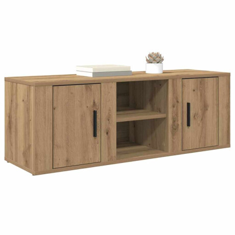 vidaXL TV-kast Artisan Eiken 100 x 31,5 x 35 cm Bewerkt hout afbeelding3 - 1