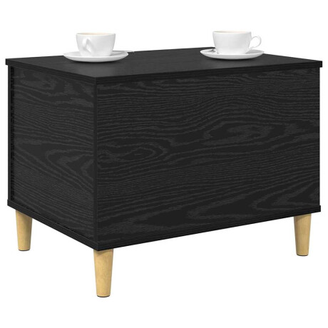 vidaXL Nachtkastje Zwart Eiken 60 x 44,5 x 45 cm Bewerkt hout afbeelding3 - 1
