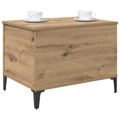 vidaXL Salontafel Artisan Eiken 60 x 44,5 x 45 cm Bewerkt hout afbeelding3 - 1