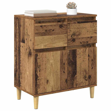 vidaXL Dressoir met lade Oud Hout 60 x 35 x 70 cm Bewerkt hout afbeelding3 - 1