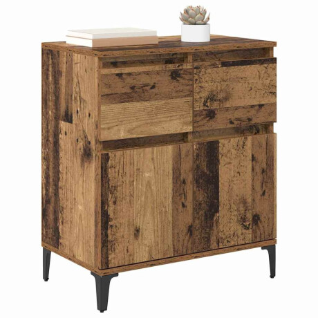 vidaXL Dressoir Oud Hout 60 x 35 x 70 cm Gemonteerd hout en ijzer afbeelding3 - 1