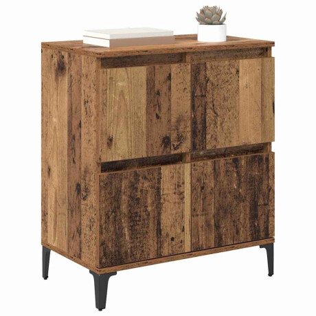 vidaXL Dressoir Oud Hout 60 x 35 x 70 cm Gemonteerd hout en ijzer afbeelding3 - 1
