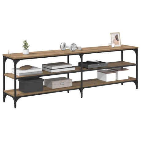 vidaXL TV-kast Artisan Eiken 160 x 30 x 50 cm Gemonteerd hout en ijzer afbeelding3 - 1