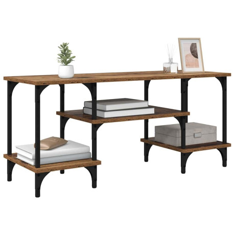 vidaXL TV-kast Oud Hout 102 x 35 x 45,5 cm Gemonteerd hout en ijzer afbeelding3 - 1