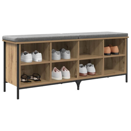 vidaXL Schoenenkast met plank Artisan Eiken 131 x 35 x 50 cm afbeelding3 - 1