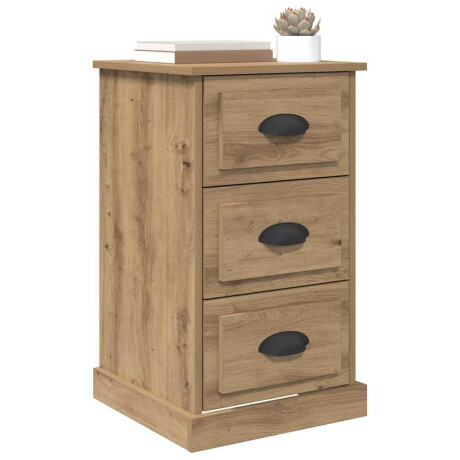 vidaXL Nachtkastje Artisan Eiken 39 x 39 x 67,5 cm Bewerkt hout afbeelding3 - 1