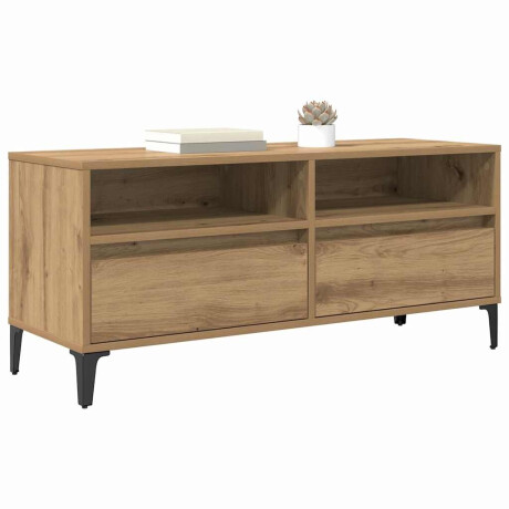 vidaXL TV-kast met lade Artisan Eiken 100 x 34,5 x 44,5 cm afbeelding3 - 1