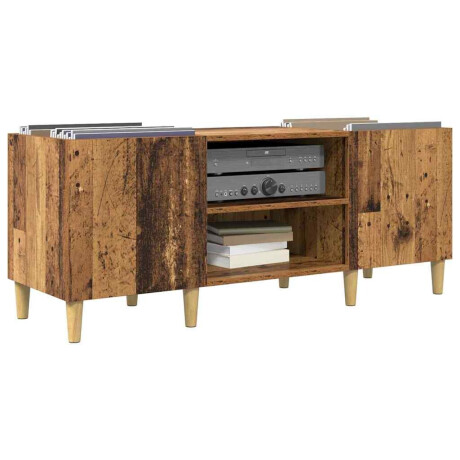 vidaXL Platenkast Oud Hout 121 x 38 x 48 cm Bewerkt hout afbeelding3 - 1