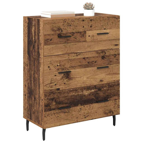 vidaXL Dressoir Oud Hout 69,5 x 34 x 90 cm Gemonteerd hout en ijzer afbeelding3 - 1
