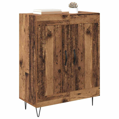 vidaXL Dressoir Oud Hout 69,5 x 34 x 90 cm Gemonteerd hout en ijzer afbeelding3 - 1