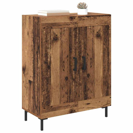 vidaXL Dressoir Oud Hout 69,5 x 34 x 90 cm Gemonteerd hout en ijzer afbeelding3 - 1