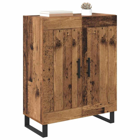 vidaXL Dressoir Oud Hout 69,5 x 34 x 90 cm Gemonteerd hout en ijzer afbeelding3 - 1