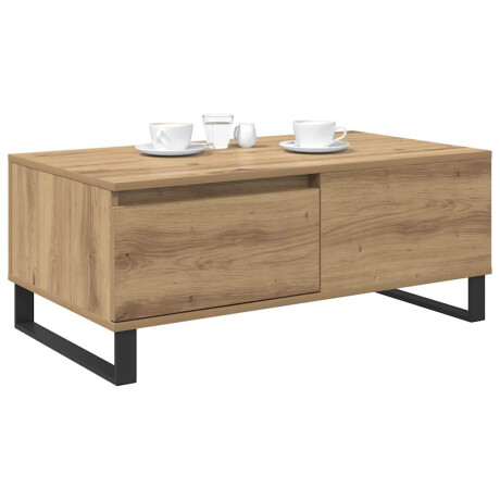 vidaXL Salontafel met lade artisanaal eikenkleurig Bewerkt hout afbeelding3 - 1