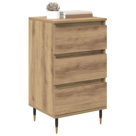 vidaXL Dressoir artisanaal eikenkleurig 35 x 40 x 70 cm Bewerkt hout afbeelding3 - 1