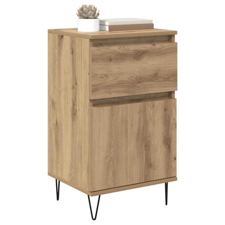 vidaXL Dressoir artisanaal eikenkleurig 35 x 40 x 70 cm Bewerkt hout afbeelding3 - 1