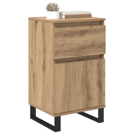 vidaXL Dressoir artisanaal eikenkleurig 35 x 40 x 70 cm Bewerkt hout afbeelding3 - 1