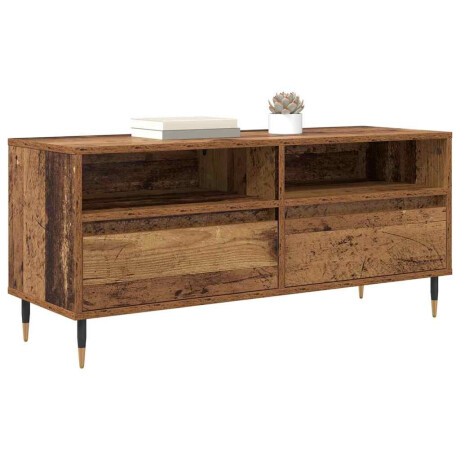 vidaXL TV-kast Oud Hout 100 x 34,5 x 44,5 cm Gemonteerd hout en ijzer afbeelding3 - 1
